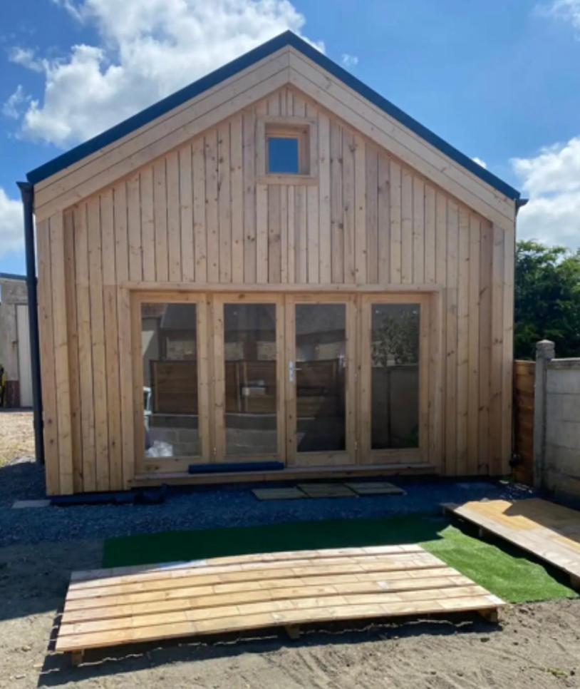 Maison En Bois 1 Chambre 4 Couchages Type Tiny House 格朗维尔 外观 照片
