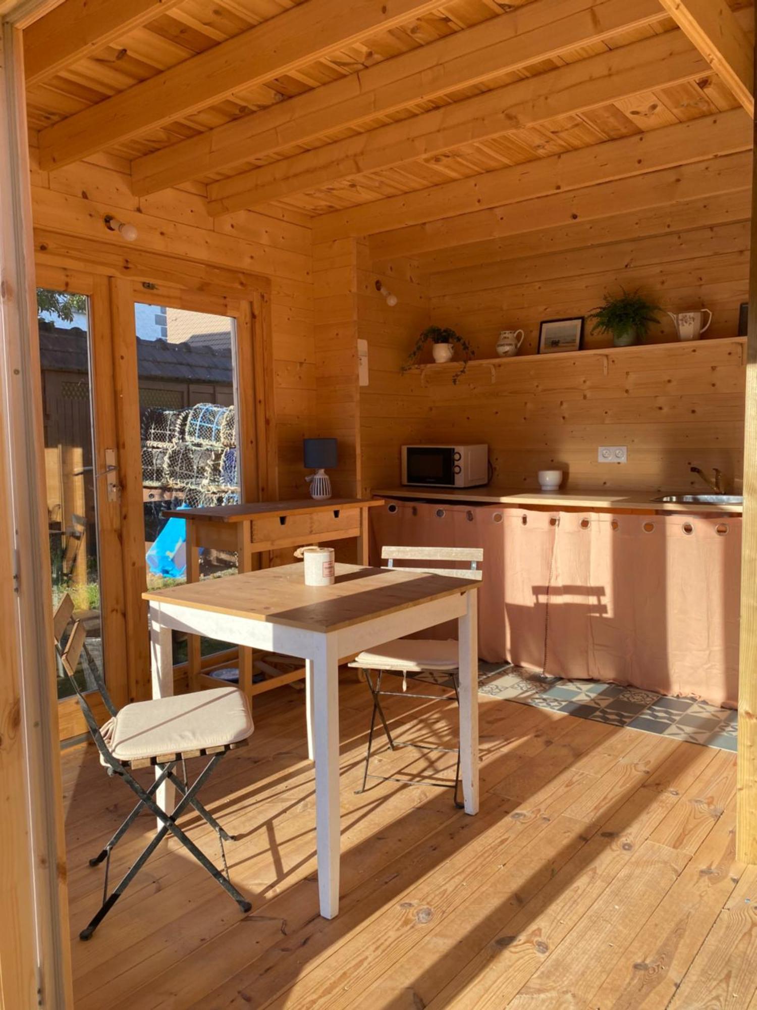 Maison En Bois 1 Chambre 4 Couchages Type Tiny House 格朗维尔 外观 照片