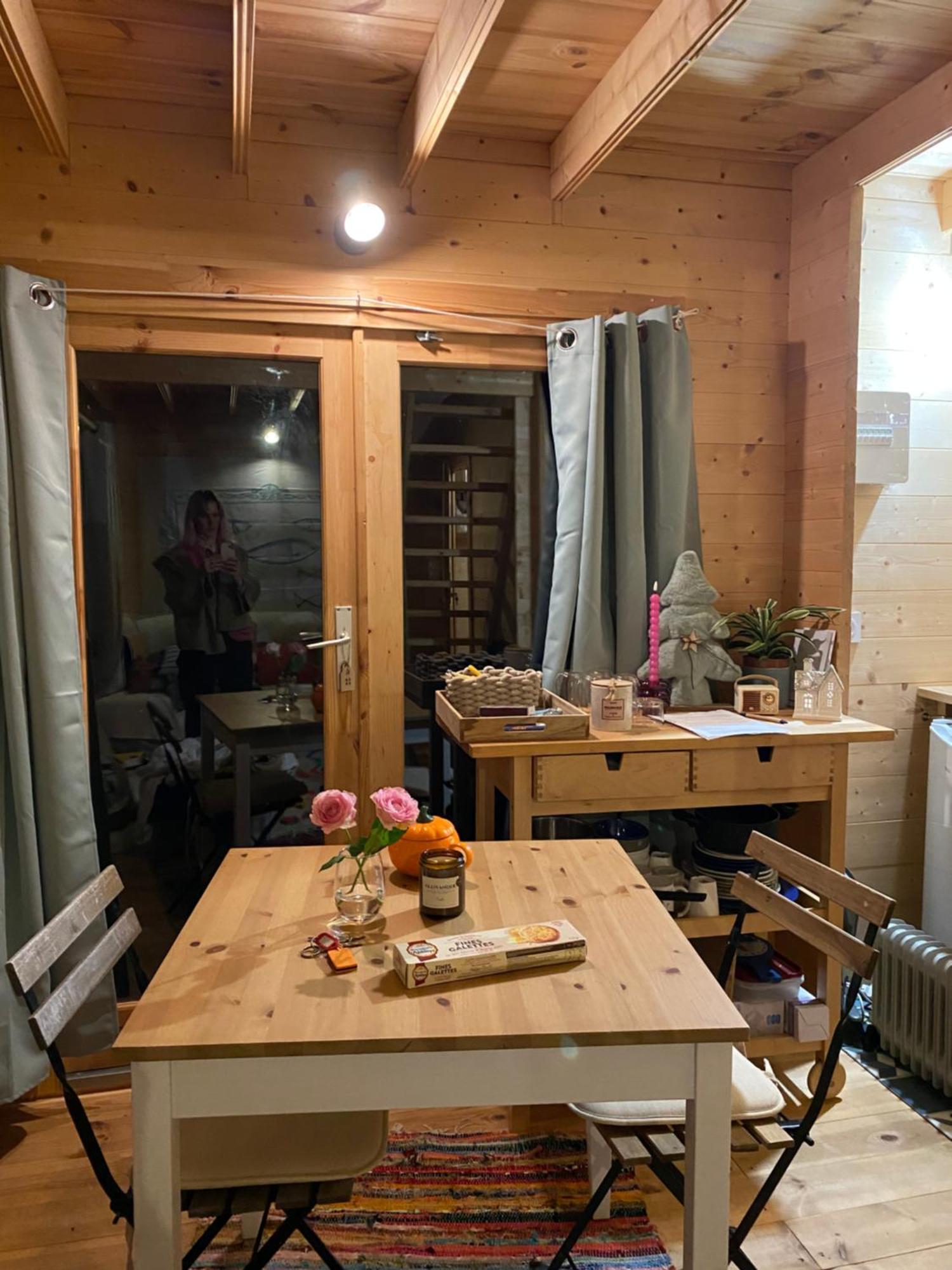Maison En Bois 1 Chambre 4 Couchages Type Tiny House 格朗维尔 外观 照片